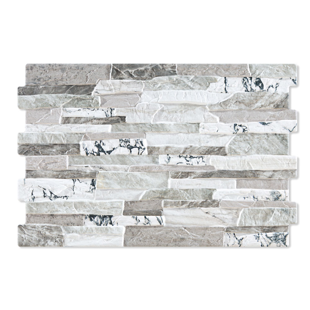 Veggflis Ledgestone Lys Grå Matt 34x50 cm